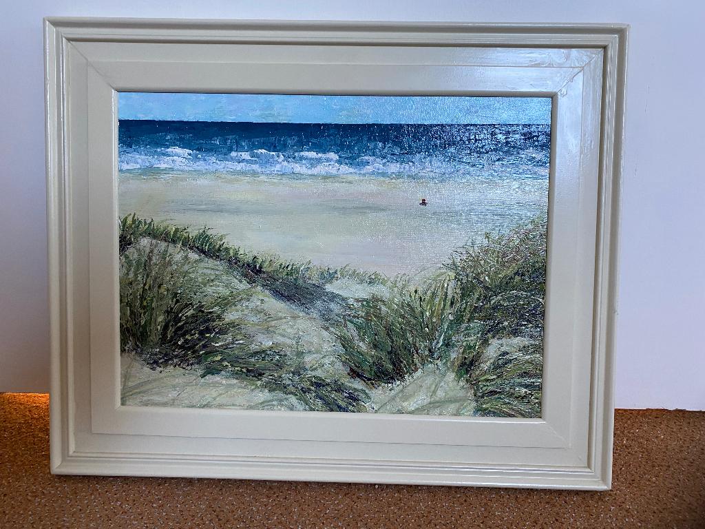 Schilderij duinlandschap, Minder dan 50 cm, Oorspronkelijke maker, Nieuw, Ophalen of Verzenden