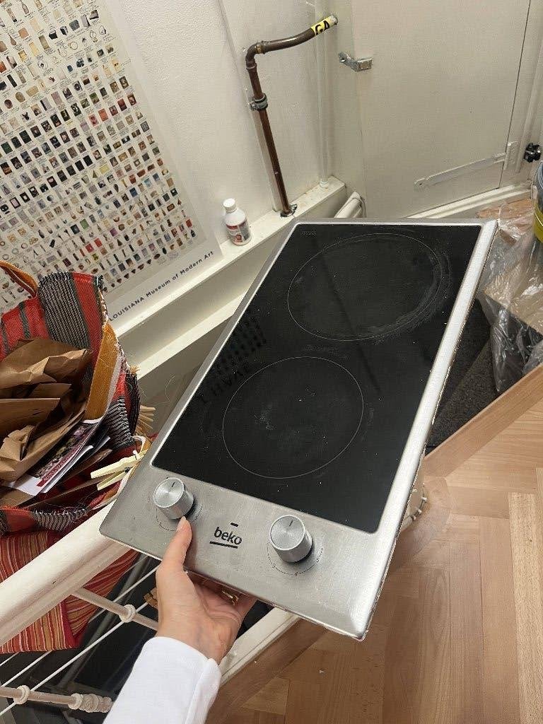 Beko kookplaat inbouw inductieplaat 2 pit, Gebruikt, 3 kookzones of minder, Ophalen of Verzenden, Inbouw