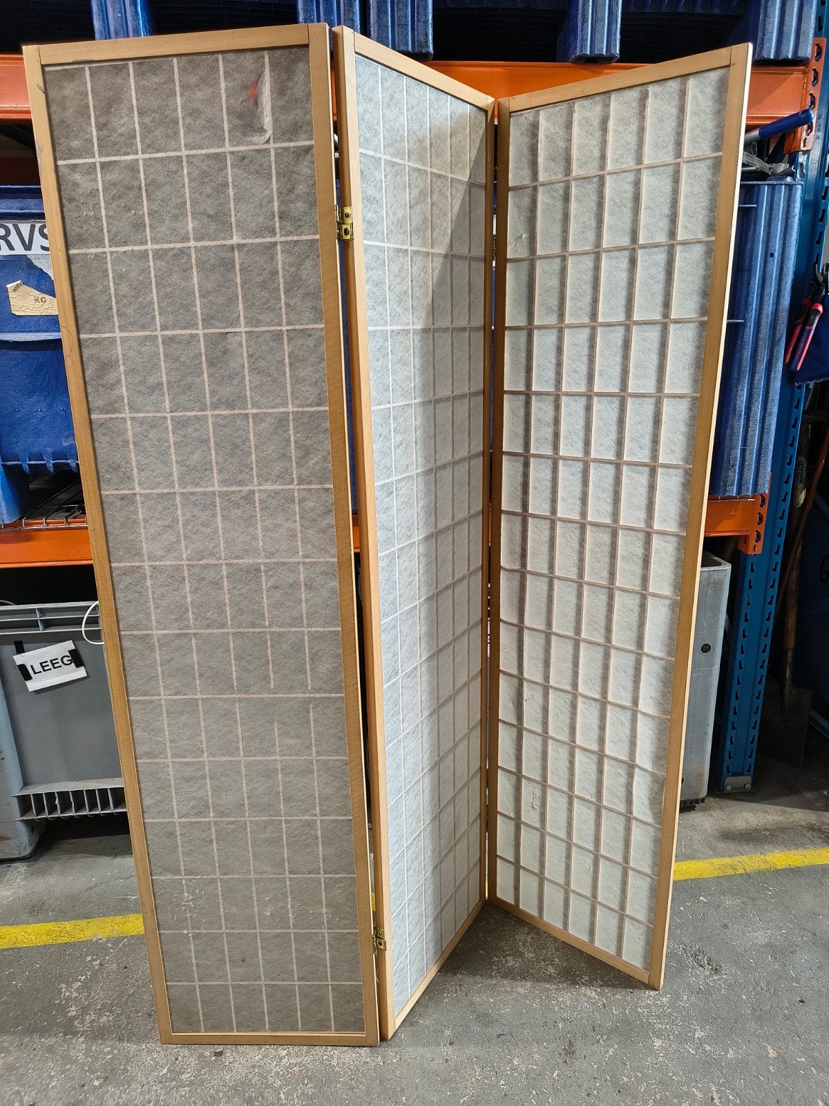 Japanse kamerscherm  roomdivider met rijstpapier, Ophalen, Gebruikt, ., .