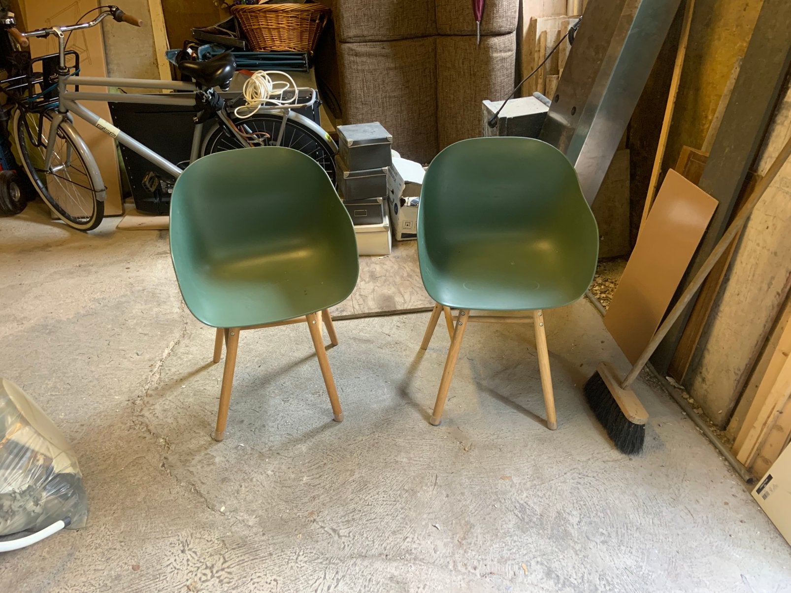 Gratis af te halen, Huis en Inrichting, Stoelen, Ophalen, Kunststof, Gebruikt, Twee