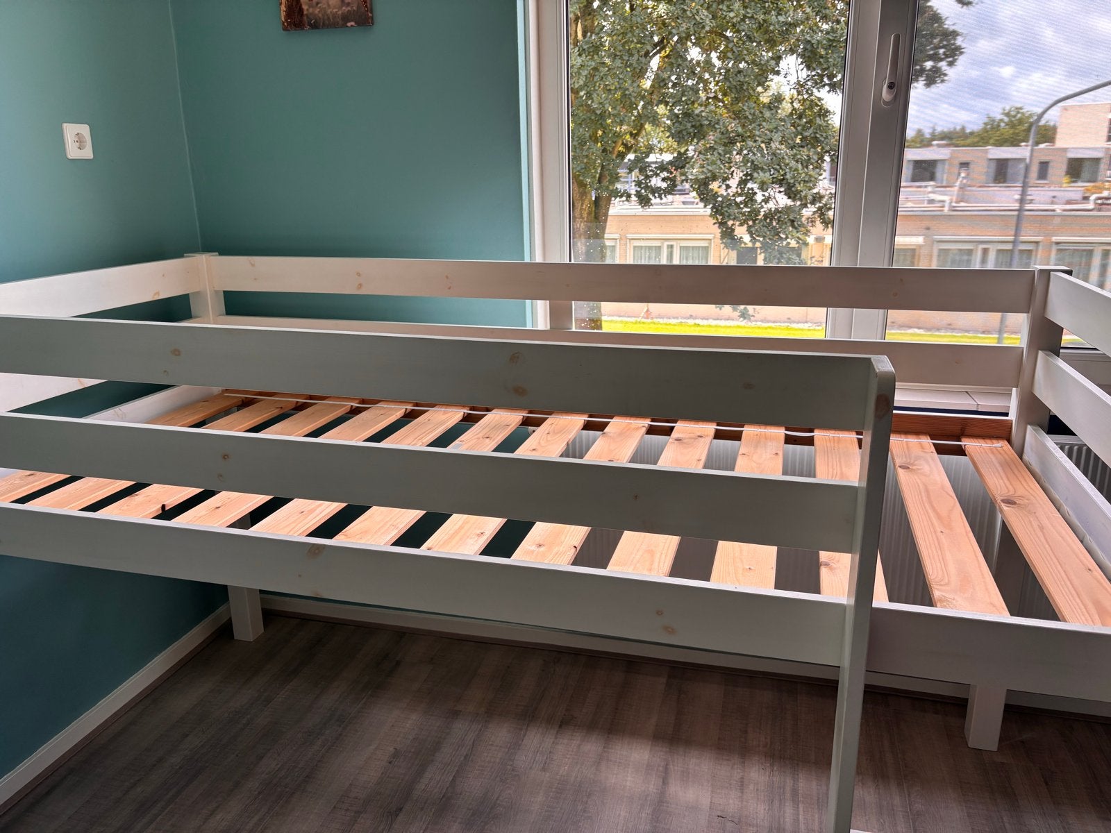 Mooie Hoogslaper te koop evt. inclusief matras, Ophalen, Gebruikt, Hoogslaper