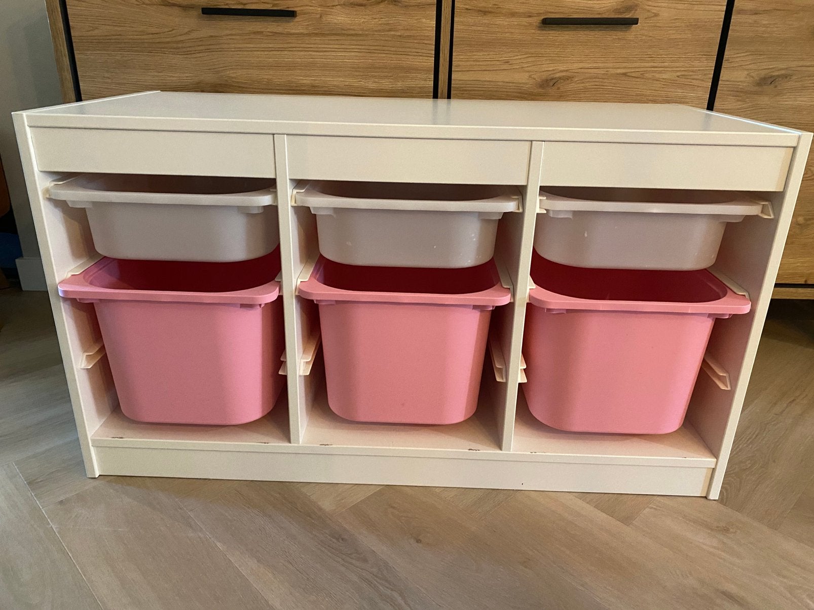 IKEA Trofast kast wit met bakken, Gebruikt, Kast, 75 tot 100 cm, Minder dan 50 cm