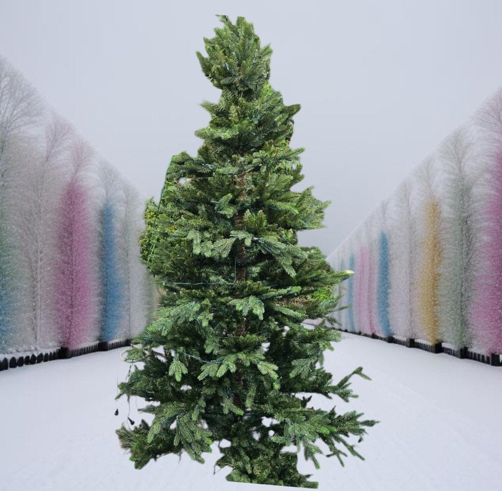 blackbox kerstboom 230 hoog met vaste verlichting, Diversen, Ophalen of Verzenden, Zo goed als nieuw