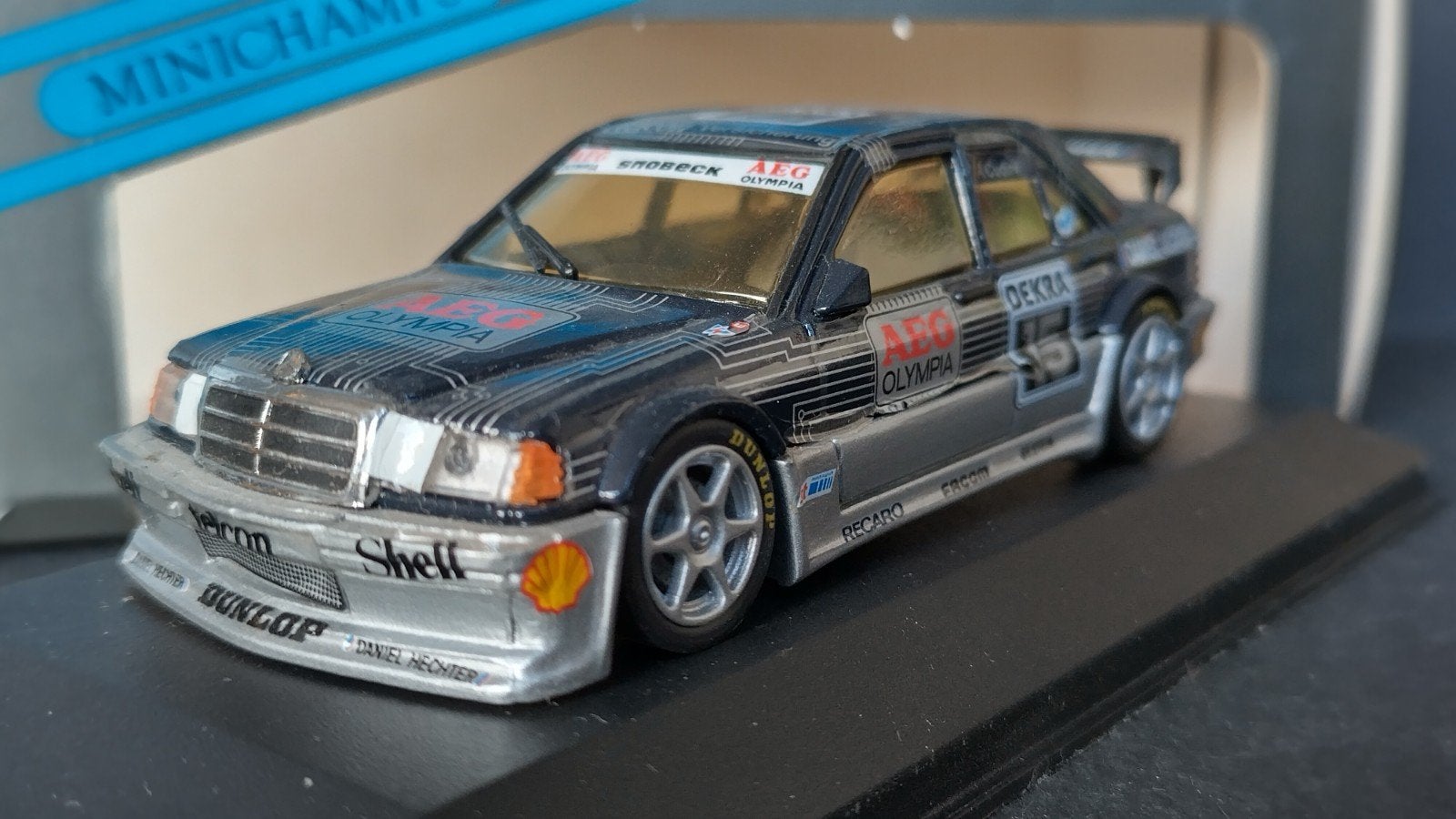 Mercedes Benz 190 Evo Aeg Olympia Cudini 1:43 Minichamps Pol, Auto, Verzenden, ., Nieuw