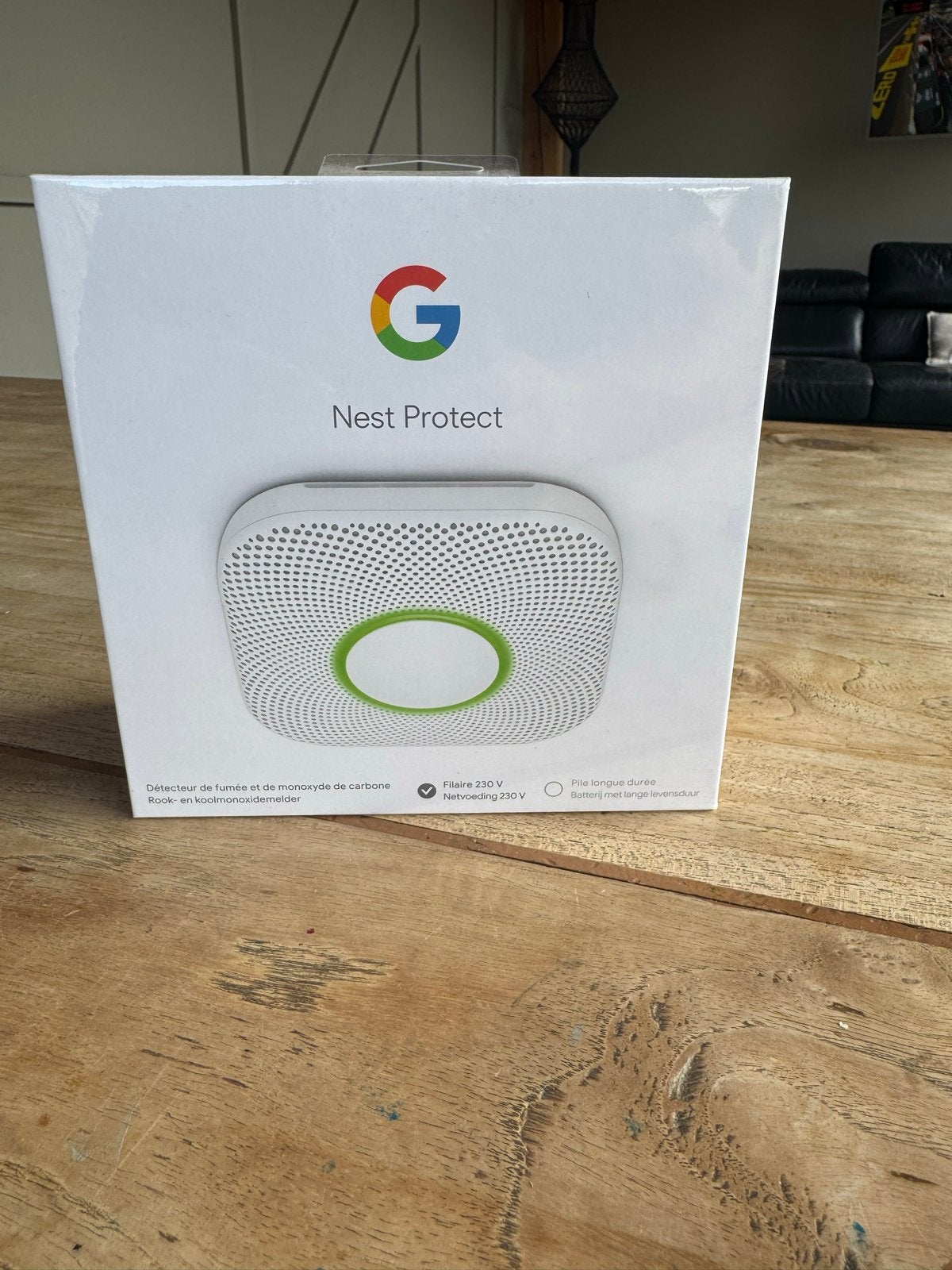 Google Nest Protect 230V NIEUW GESEALD | 003, Ophalen of Verzenden, Nieuw, Detector, Sensor of Melder, Rook