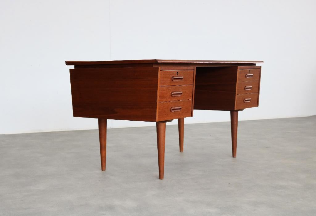 vintage bureau | jaren 60 | teak | Deens, Gebruikt, ., Ophalen of Verzenden, .