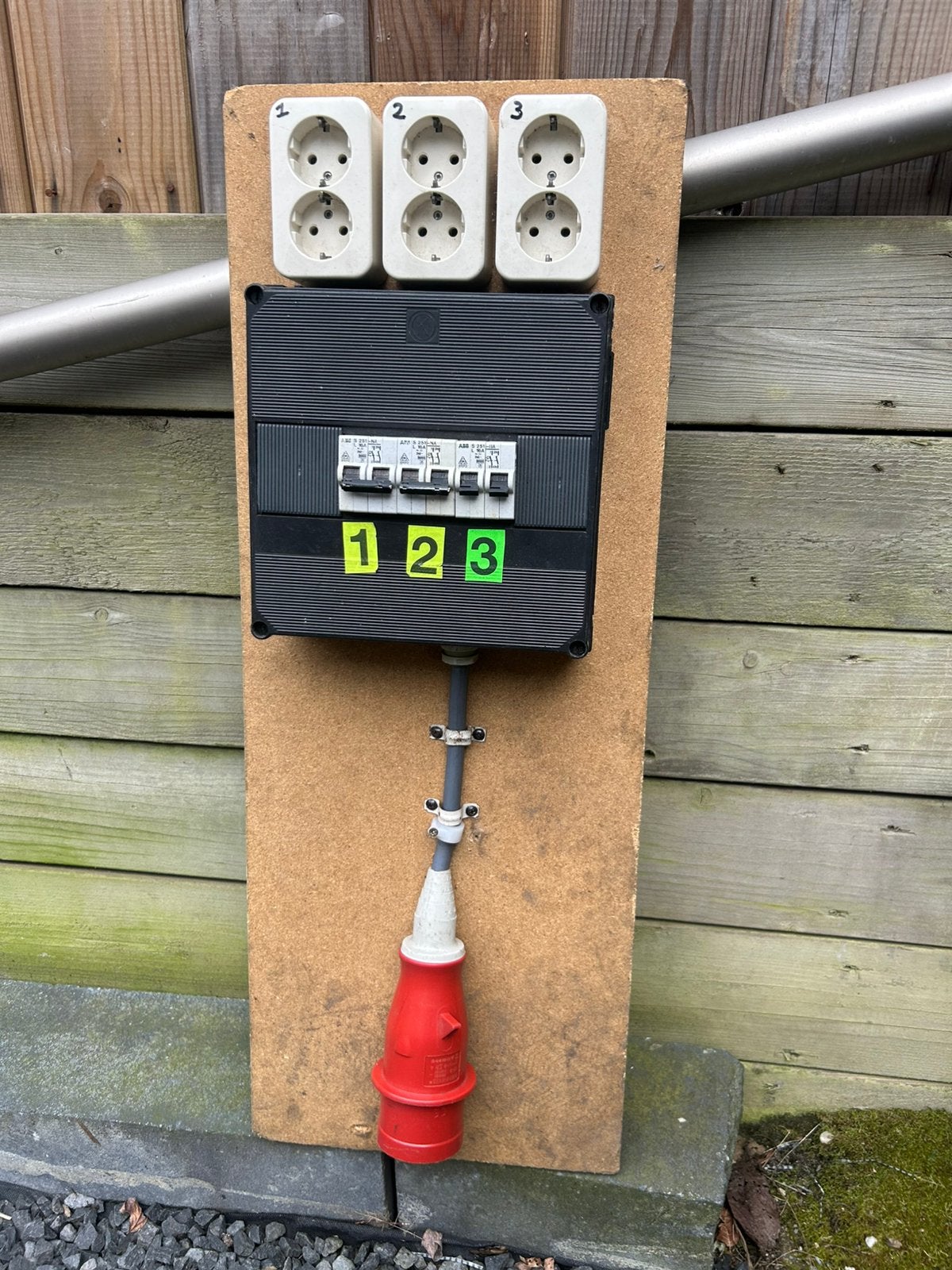 Mobiele groepenkast krachtstroom. €25,-, Ophalen, Zo goed als nieuw, Overige typen