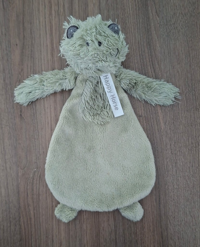 Knuffeldoekje, Knuffel van Happy Horse, Groene Kikker, Frog, Groen, Happy Horse, Ophalen of Verzenden, Zo goed als nieuw
