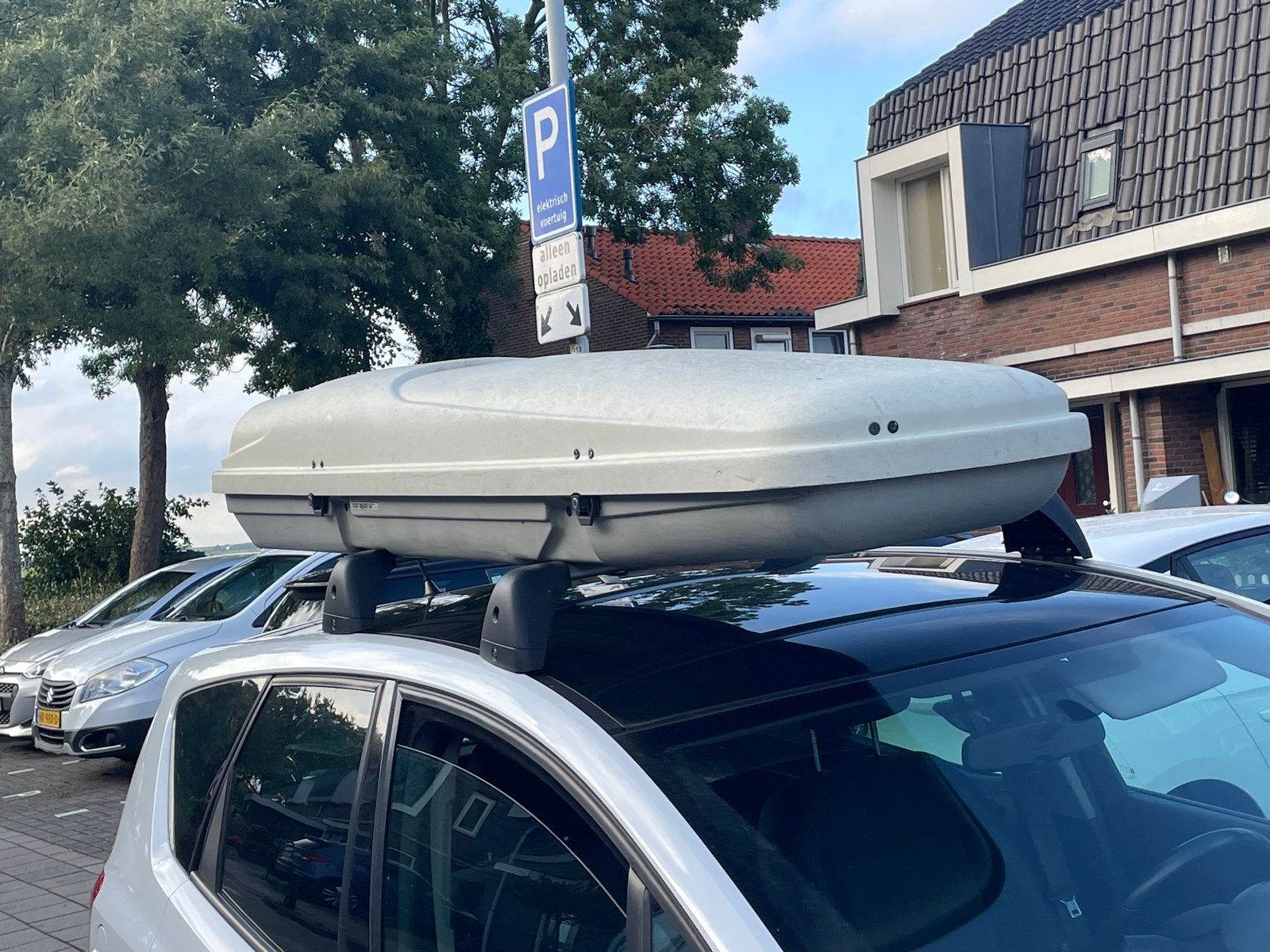 Ruime dakkoffer - 2.25m lang, 50cm breed, 35cm hoog, Auto diversen, Dakkoffers, Ophalen, Gebruikt