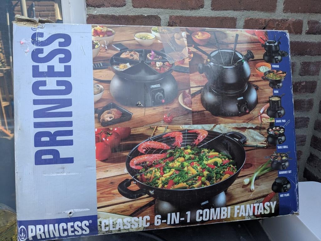 Princess Classic 6-in-1 Combi Fantasy Gourmetstel, Ophalen
