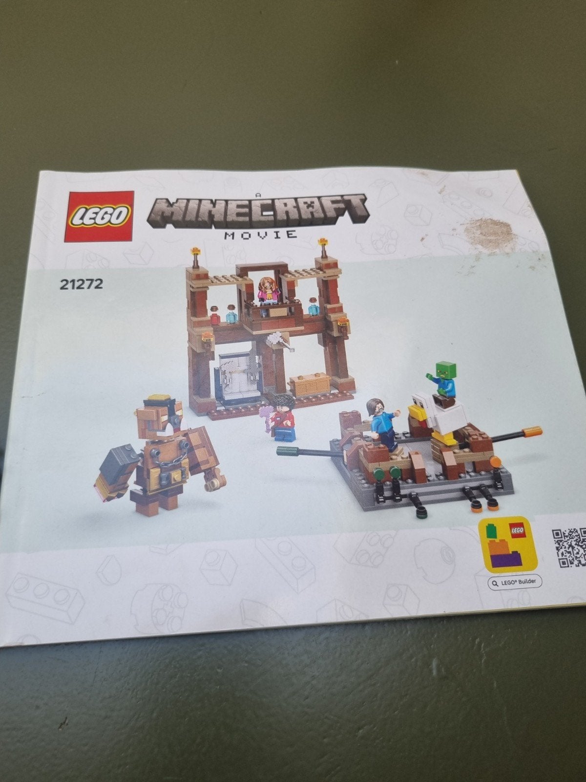 Lego Minecraft Movie set 21272 compleet met boekje, Gebruikt, Minecraft, Lego, Compleet