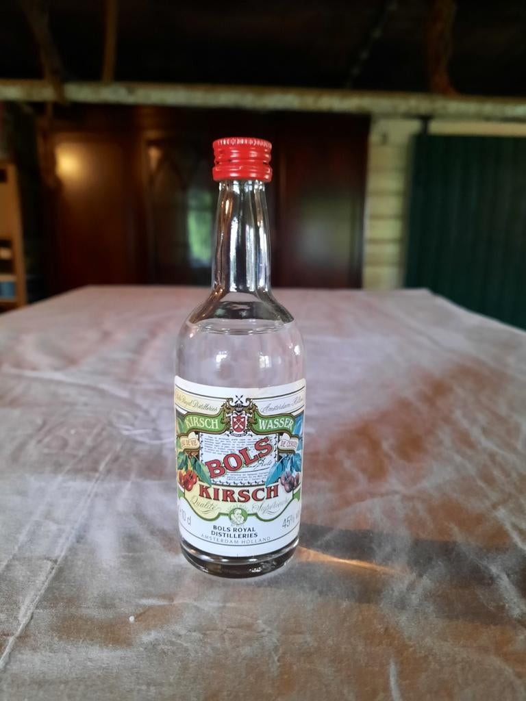 Vintage Bols Kirschwasser Miniatuurflesje 45% 10cl, Verzamelen, Overige Verzamelen, Zo goed als nieuw, Ophalen of Verzenden