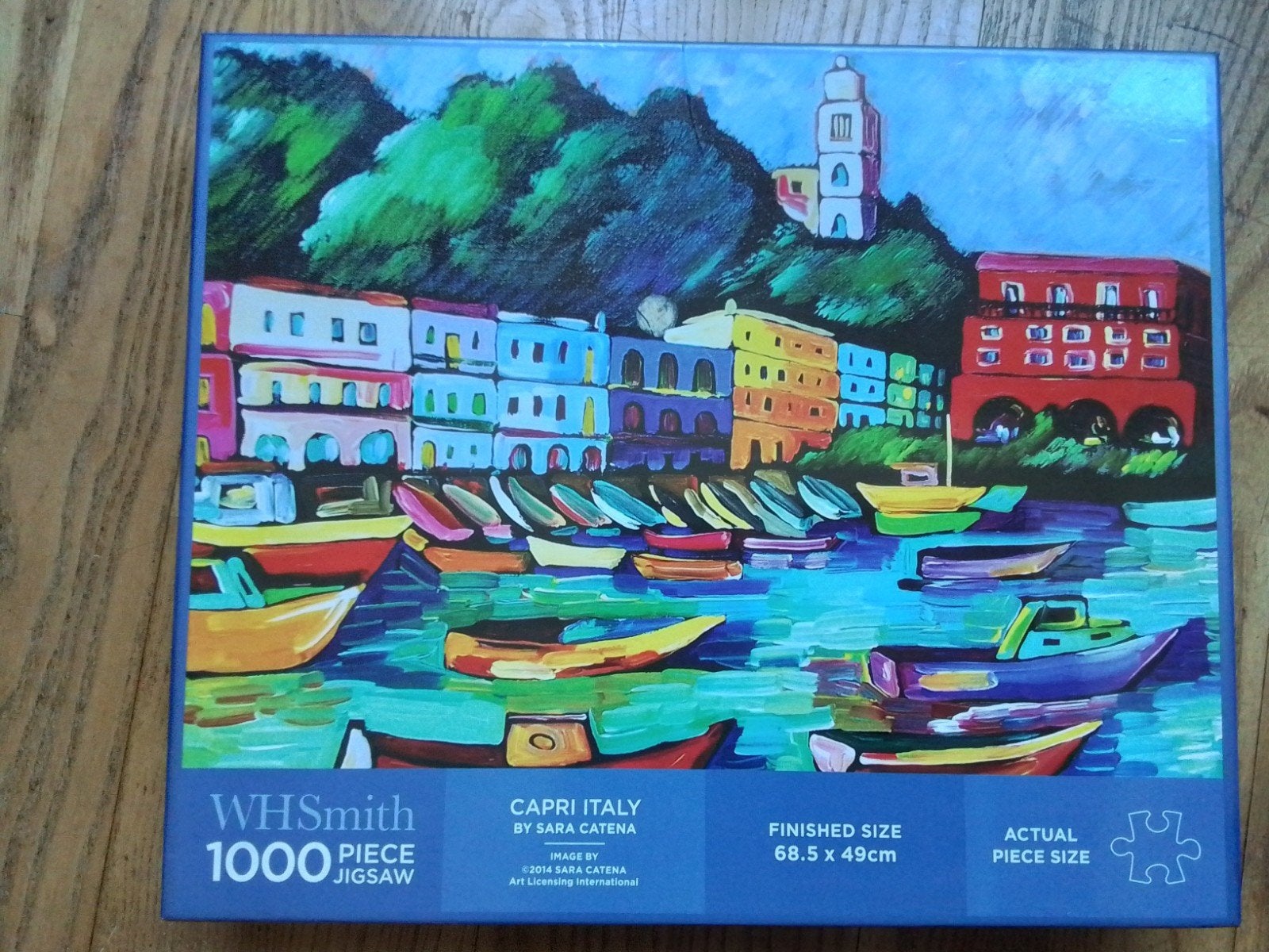 puzzel WH Smith Capri Italy by Sara Catena 1000 stukjes, Ophalen, 500 t/m 1500 stukjes, Zo goed als nieuw, Legpuzzel