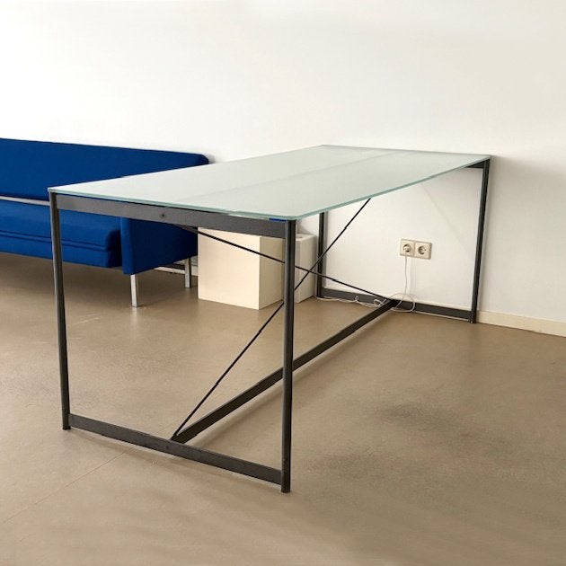 Italiaans vintage design TAFEL Pallucco Vender 80's 90's, Ophalen, Gebruikt, 50 tot 100 cm, Vijf personen of meer