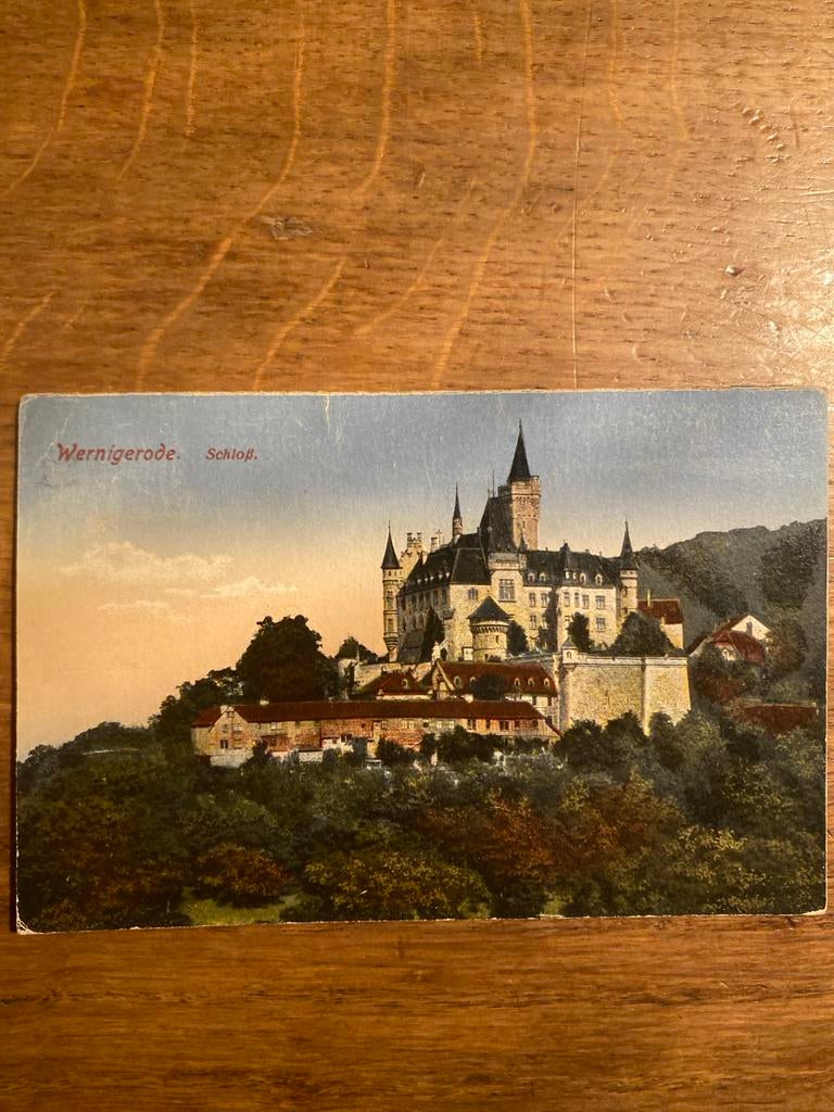 Oude Ansichtkaart Wernigerode Schloss - Duitsland, Verzenden, Voor 1920, Gelopen, Duitsland