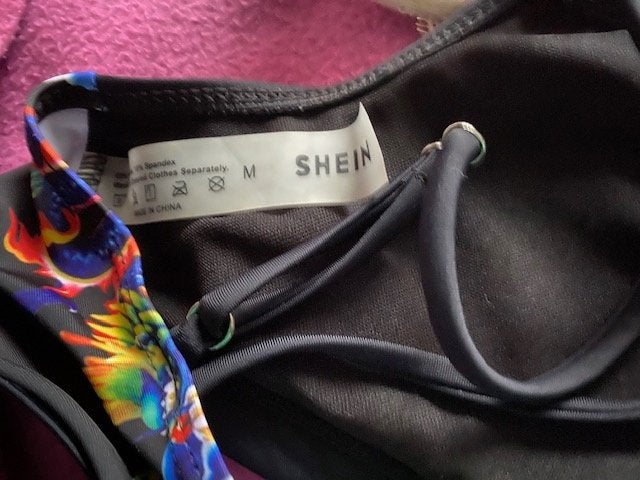 2 bikinitopjes mt 36 (geel, livera) en mt 38 (zwart, shein), Ophalen of Verzenden, Zo goed als nieuw, Zwart, Bikini
