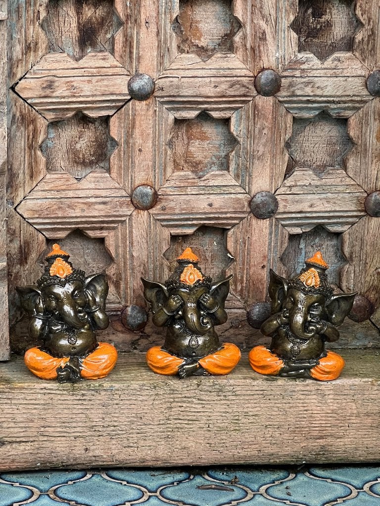 Ganesh boeddha set horen zien zwijgen, Ophalen of Verzenden, Nieuw, Dier
