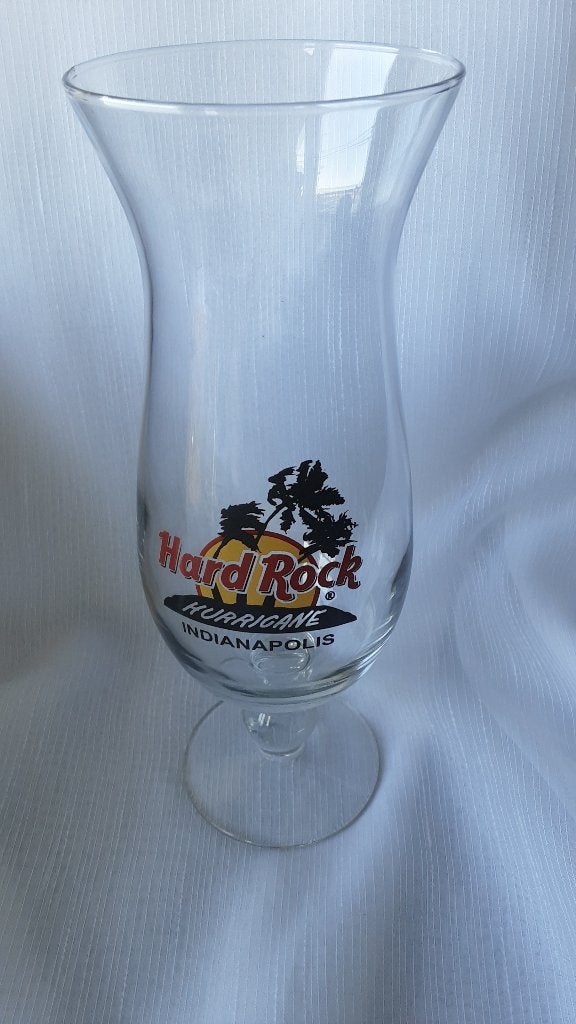 HARD ROCK CAFE INDIANAPOLIS glas, Ophalen of Verzenden, Zo goed als nieuw, Bierglas