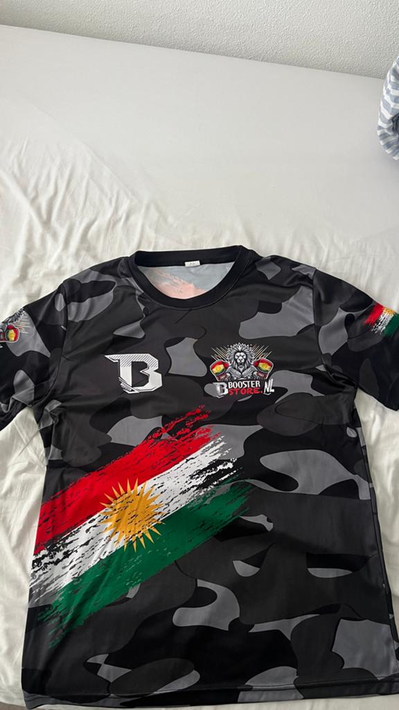 Koerdistan Sportshirt, Zwart, Nieuw, Overige maten, Ophalen of Verzenden