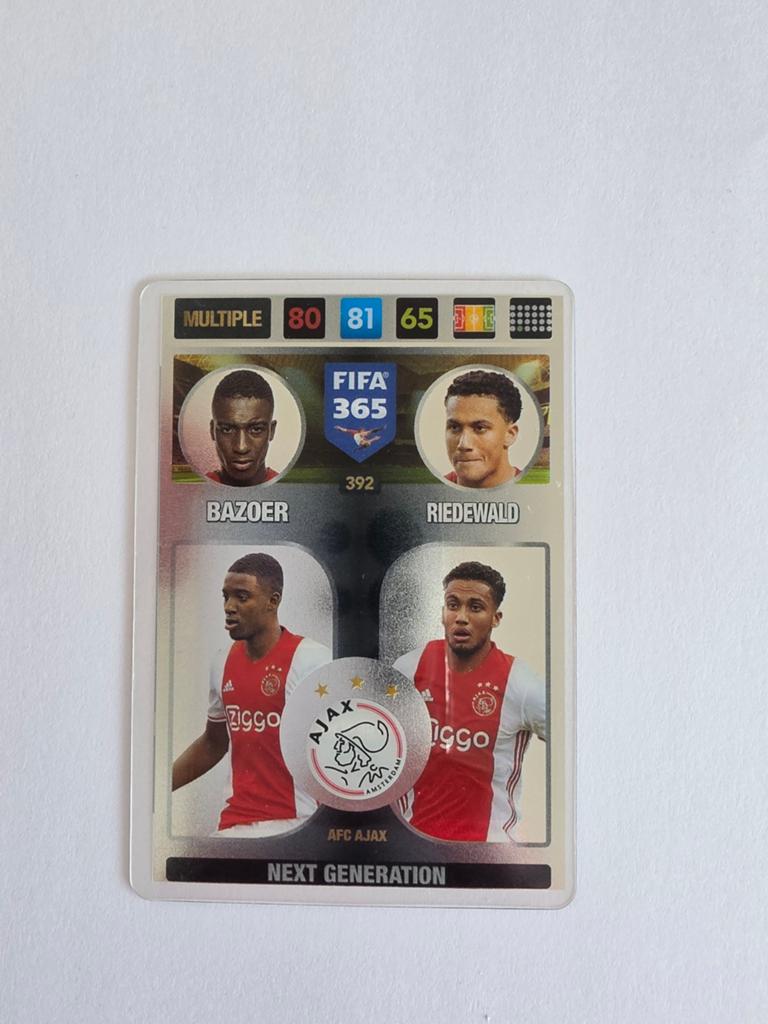 FIFA 365 2017 Spelerskaart Bazoer & Riedewald Ajax, Ophalen of Verzenden