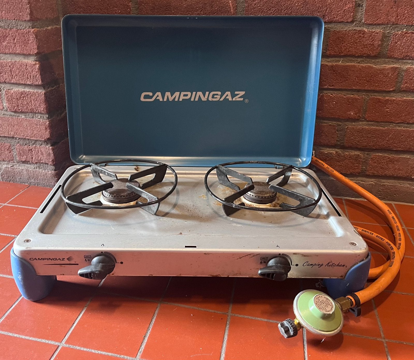 Campingaz 2 pits gasstel, Ophalen, Gebruikt
