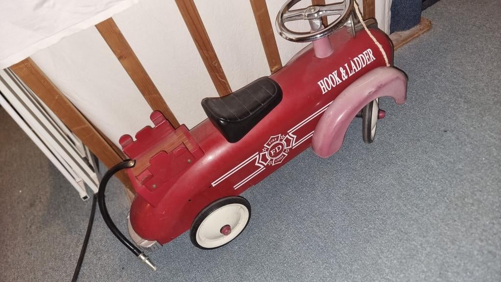 Vintage Hook & Ladder Brandweer Auto Trapauto, Ophalen of Verzenden, Zo goed als nieuw