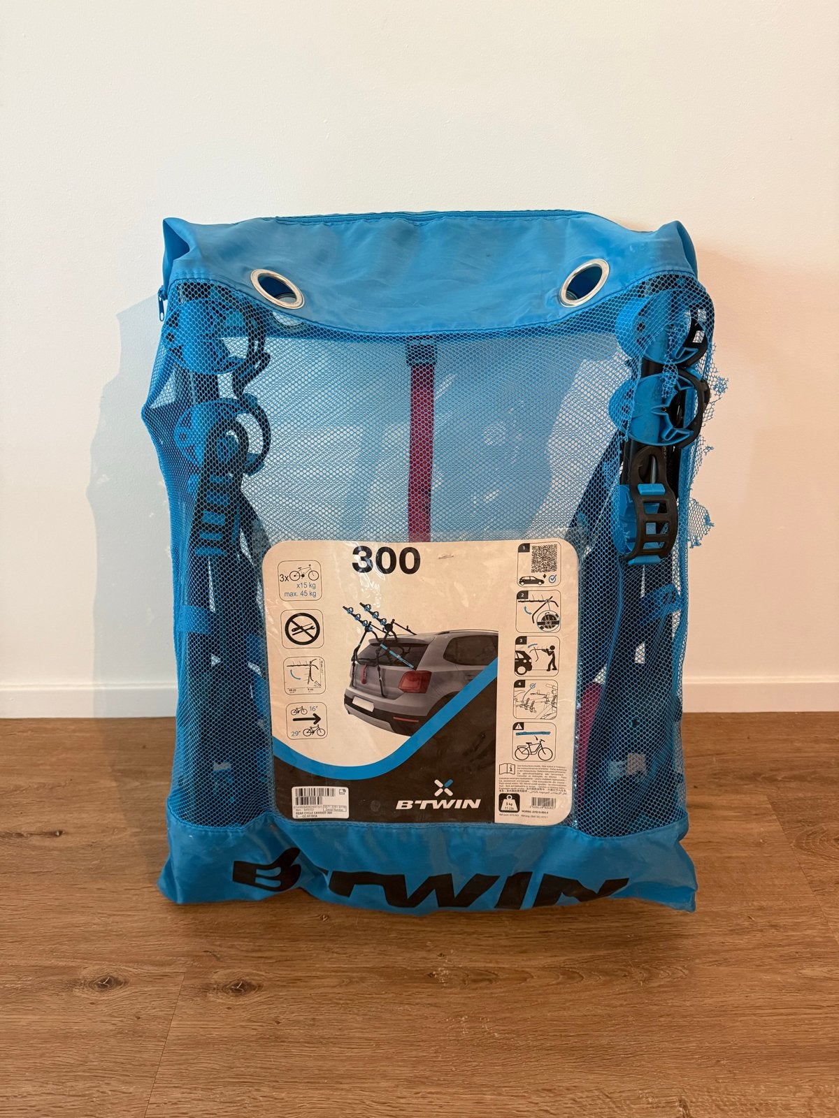 Fietsendrager Decathlon Btwin 300 voor 3 fietsen, Ophalen, 3 fietsen of meer, Zo goed als nieuw, Achterklepdrager