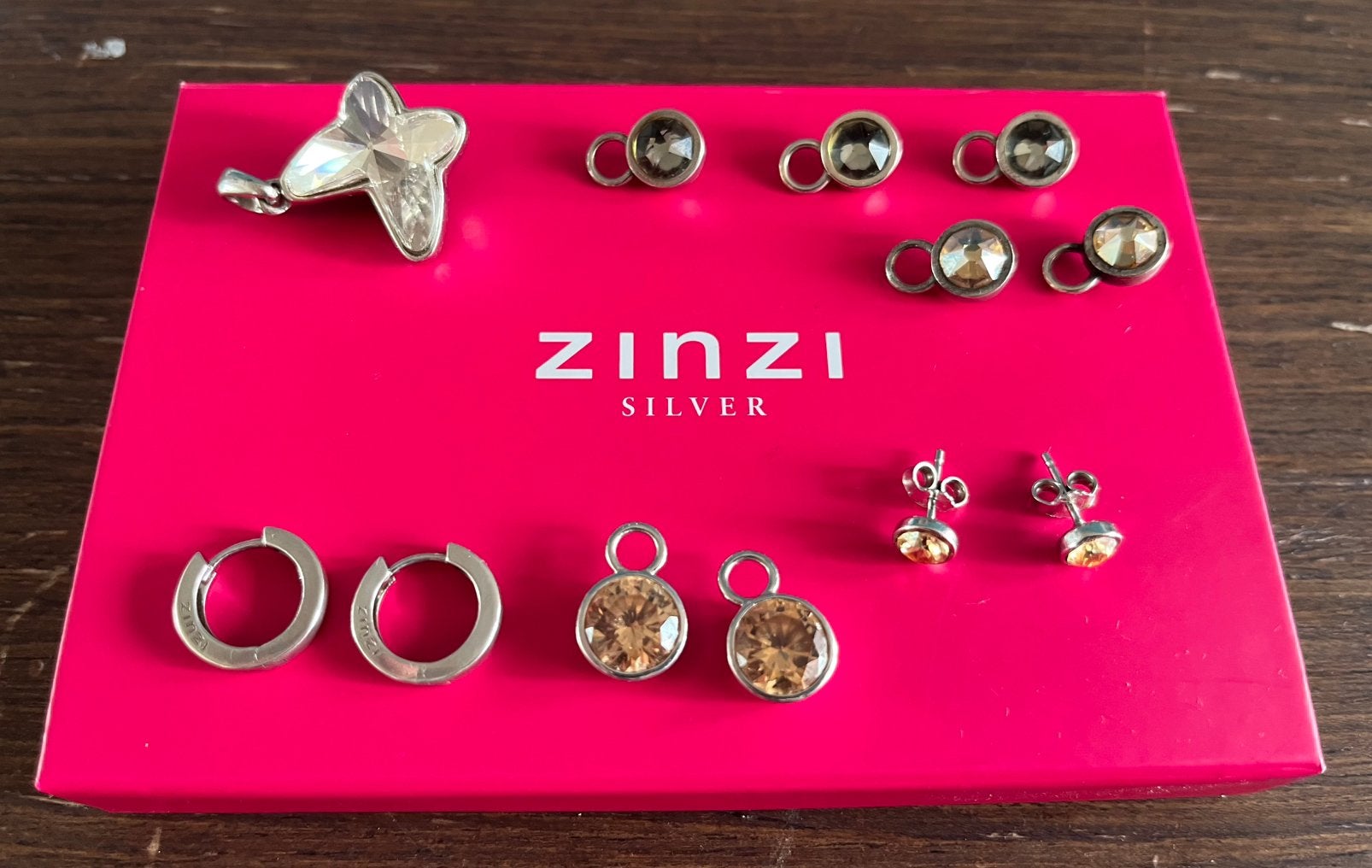 Zinzi zilver oorbellen creolen oorhangers, Sieraden, Tassen en Uiterlijk, Oorbellen, Ophalen of Verzenden, Gebruikt, Zilver, Zilver