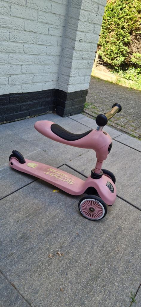 Scoot and Ride Highwaykick 1 - Roze step met zitje, Ophalen of Verzenden, Gebruikt, Gewone step, Scoot and Ride