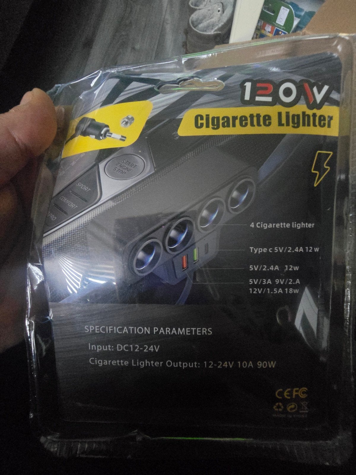120W Auto Sigarettenaansteker Splitter met USB-poorten, Ophalen of Verzenden, Nieuw