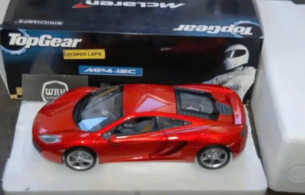 1:18 MCLAREN MP4 12C Top Gear Minichamps see info WRH, Hobby en Vrije tijd, Modelauto's | 1:18, Verzenden, Zo goed als nieuw, Auto
