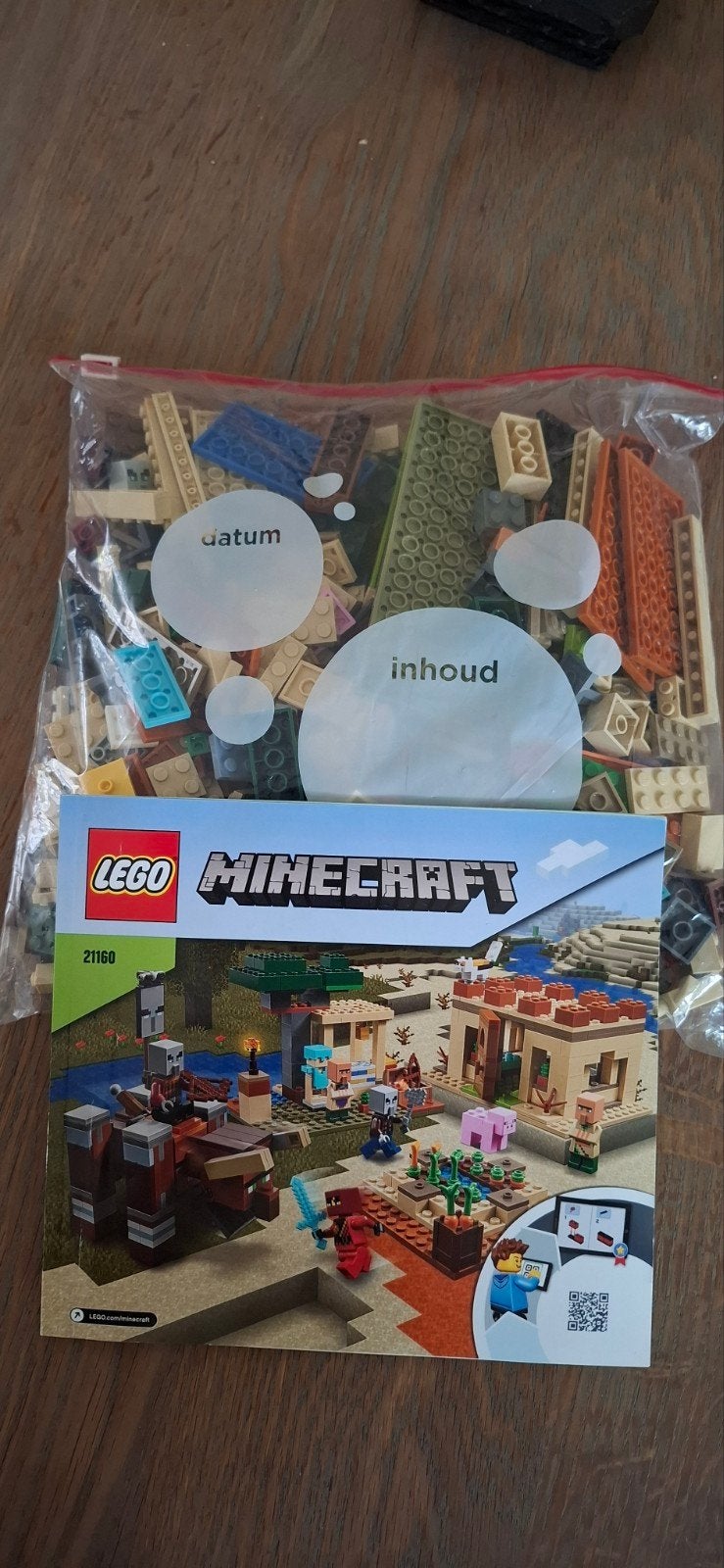 Lego Minecraft 21160: Het Illager-dorp, Kinderen en Baby's, Speelgoed | Bouwstenen, Gebruikt, Ophalen of Verzenden