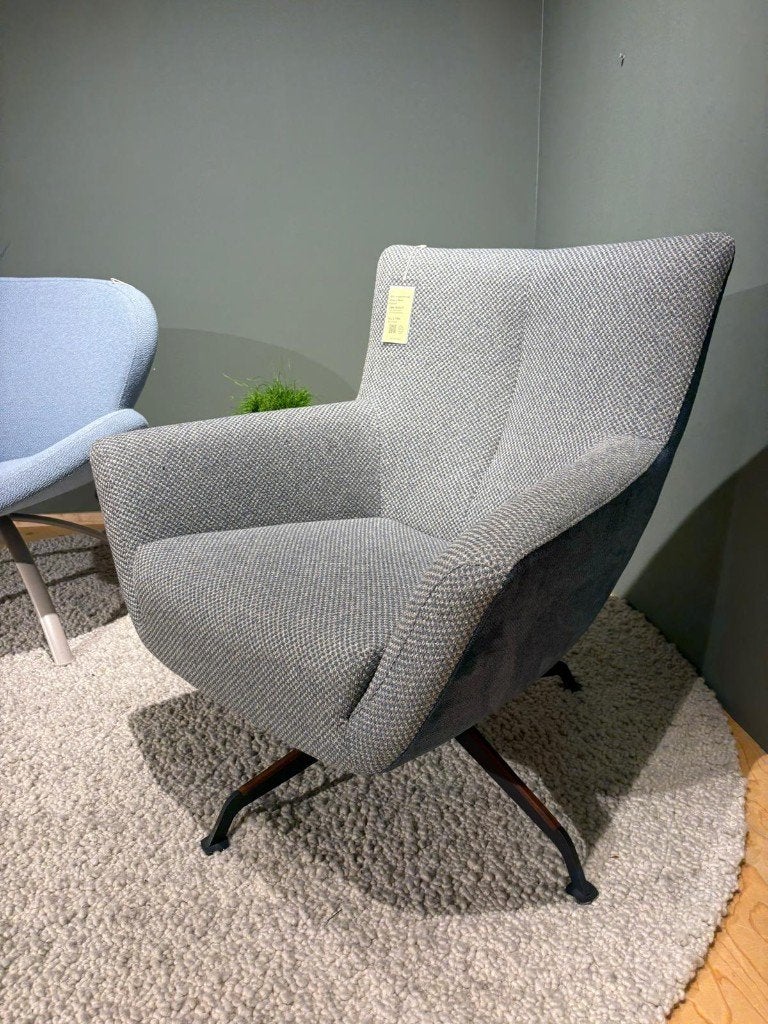 Bree's New World Jake fauteuil blauw, Ophalen, 75 tot 100 cm, Zo goed als nieuw, Stof