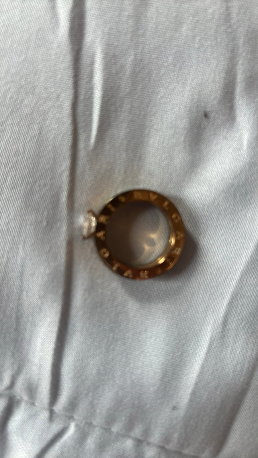 Bvlgari ring met steen, Overige materialen, Gebruikt, Ophalen of Verzenden, Met edelsteen
