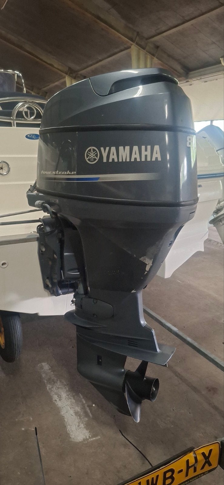 Yamaha 80 pk 4 takt langstaart el startende motor bj 2002, Watersport en Boten, Ophalen, Gebruikt, Viertaktmotor, 30 pk of meer
