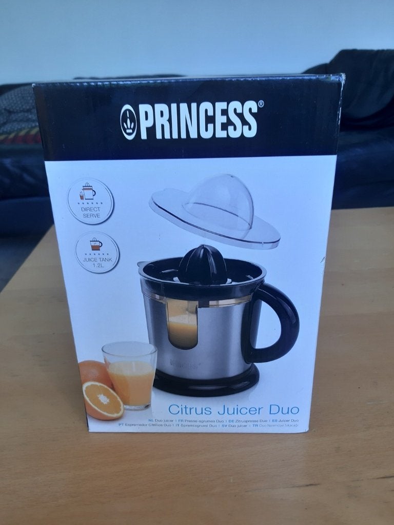Princess Citrus Juicer Duo, Ophalen of Verzenden, Nieuw, Elektrisch, Citruspers