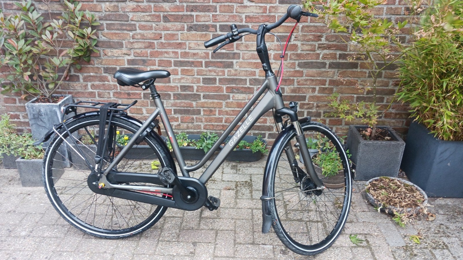 gazelle Vento C7 damesfiets, framemaat 53, zgan, Ophalen, 53 tot 56 cm, Versnellingen, Zo goed als nieuw