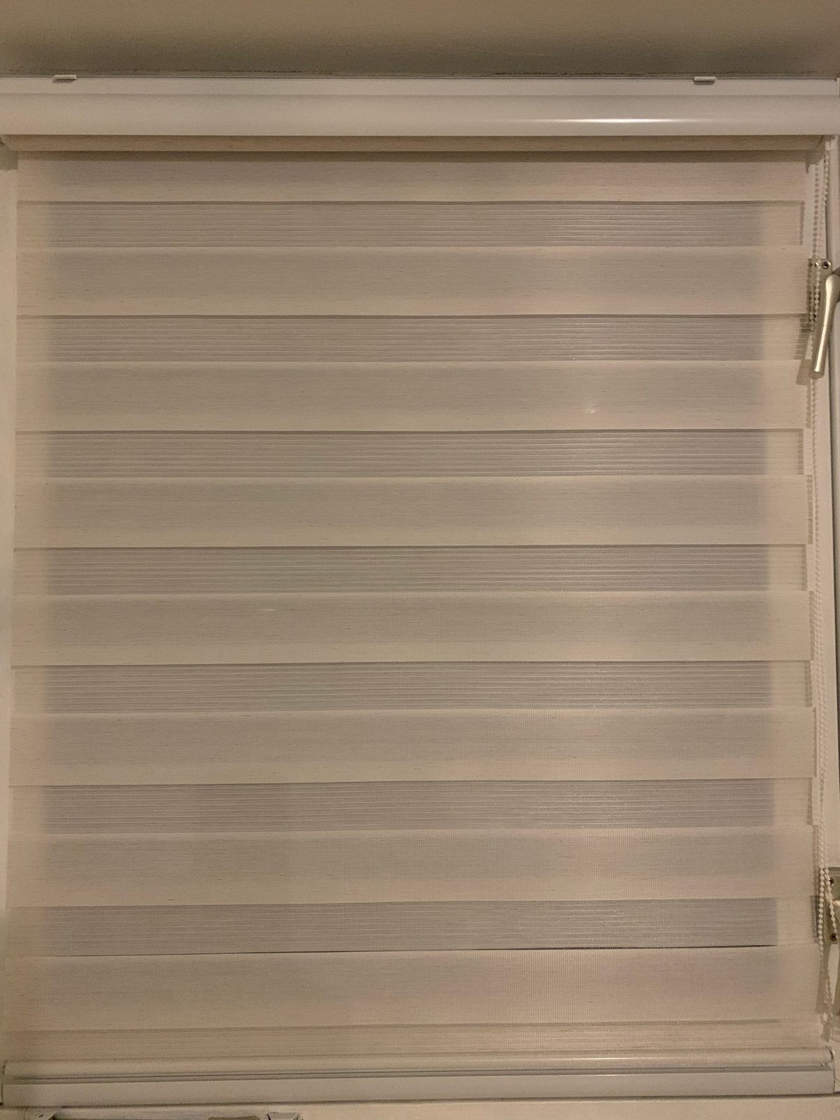 2 stuks Duo rolgordijn 90x200cm Cremewit, Ophalen, Zo goed als nieuw, Crème