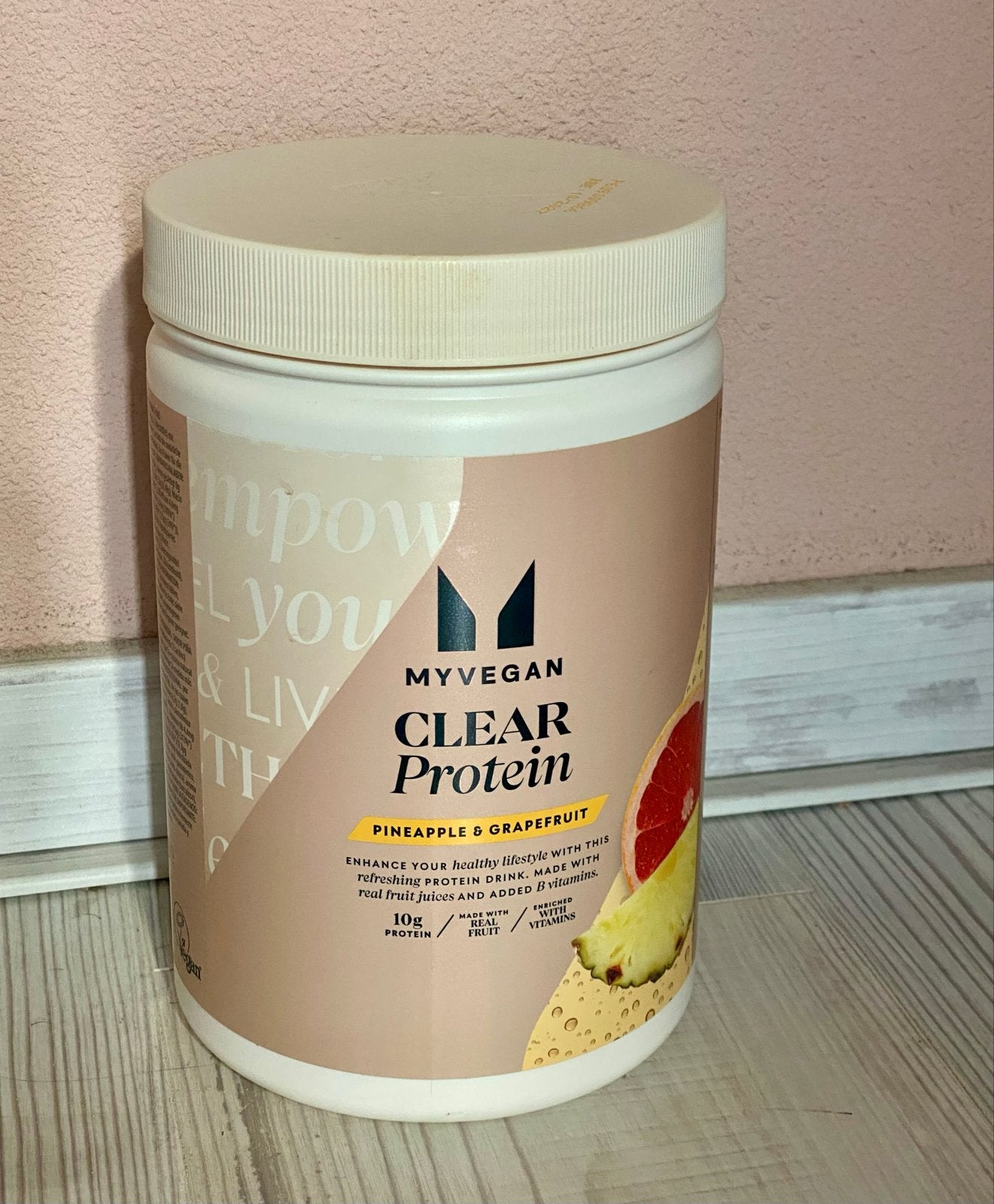 MyProtein Vegan Clear Protein Ananas & Grapefruit 640 gram, Ophalen of Verzenden, Nieuw, Poeder of Drank