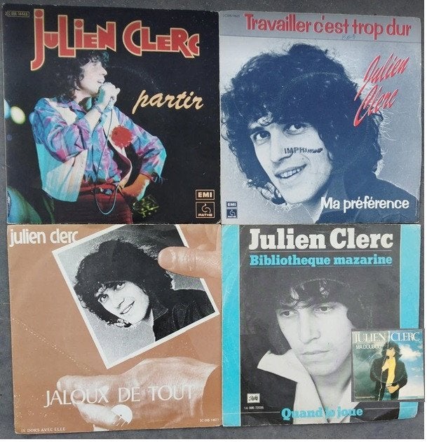 JULIEN CLERC - PAKKET!, Cd's en Dvd's, Ophalen of Verzenden, Zo goed als nieuw, 7 inch, Pop