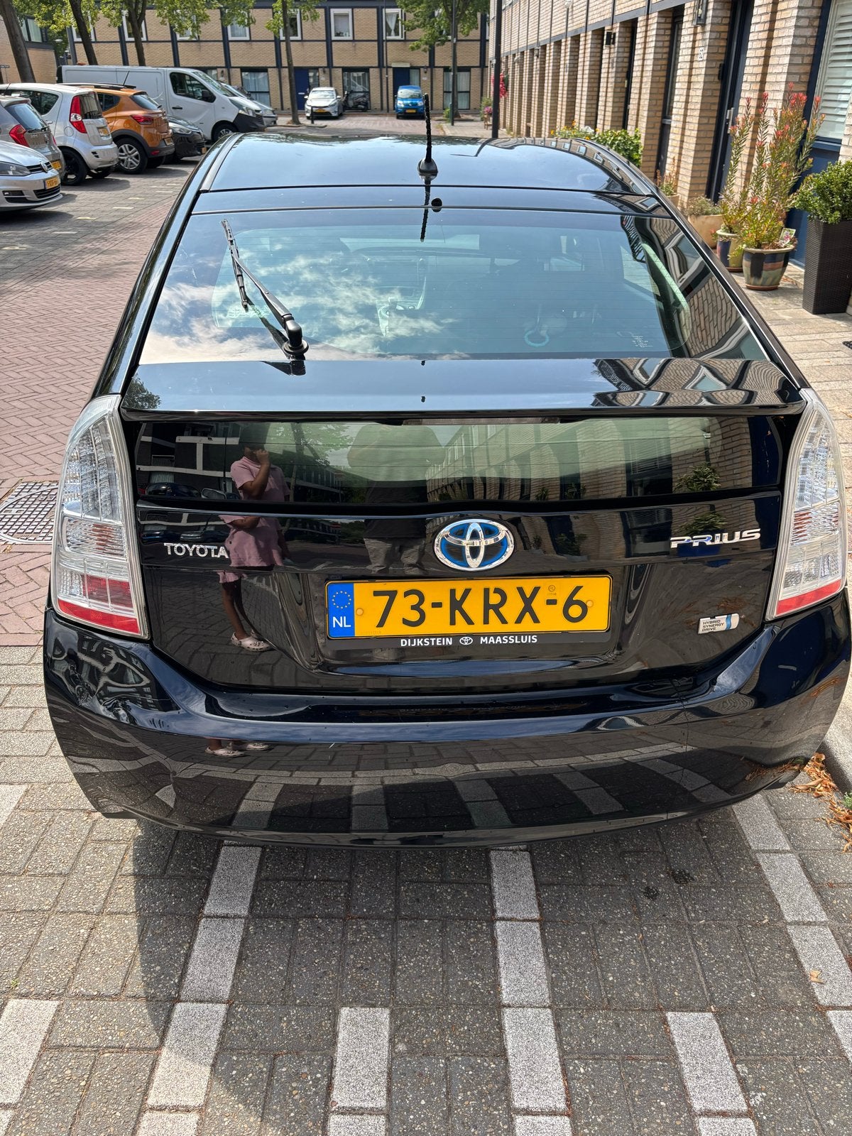Toyota Prius 1.8 Full Hybrid 136PK Aut 2010 Zwart, Auto's, 1345 kg, 4 cilinders, Zwart, Origineel Nederlands