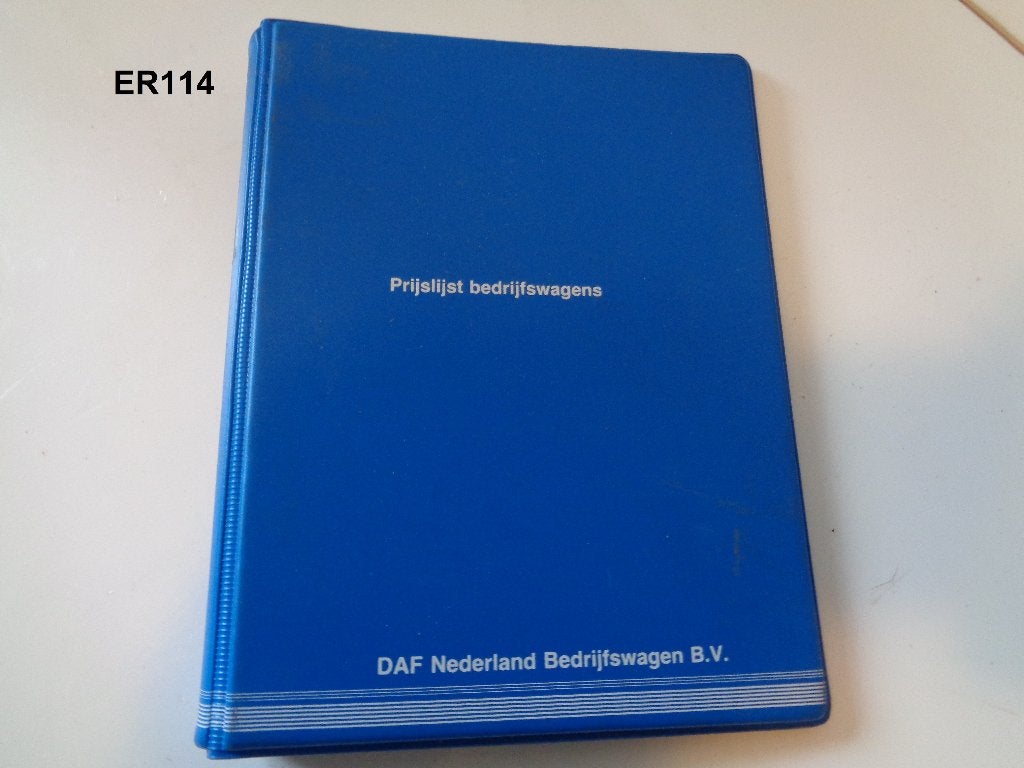 mapje prijs lijst bedrijfswagens, Ophalen of Verzenden, Gebruikt