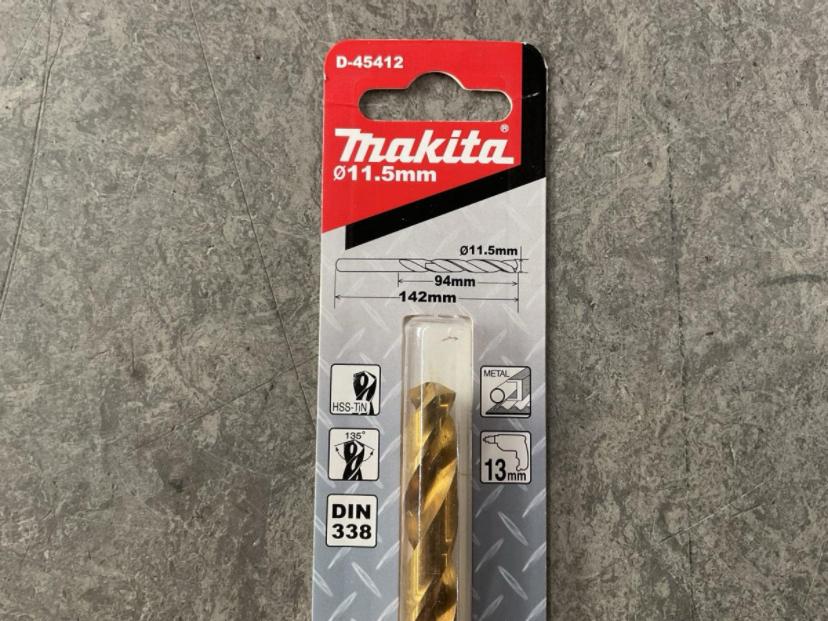 10x metaalboor HSS-TIN Makita 11,5mm, Ophalen of Verzenden, Nieuw, Metaaldraaibank