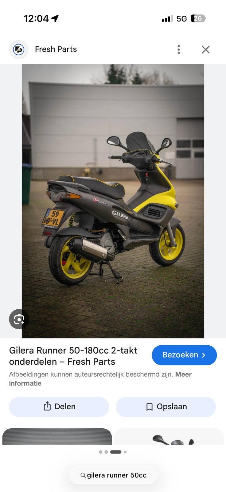 Gilera runner 50cc GEZOCHT, Ophalen of Verzenden, Zo goed als nieuw
