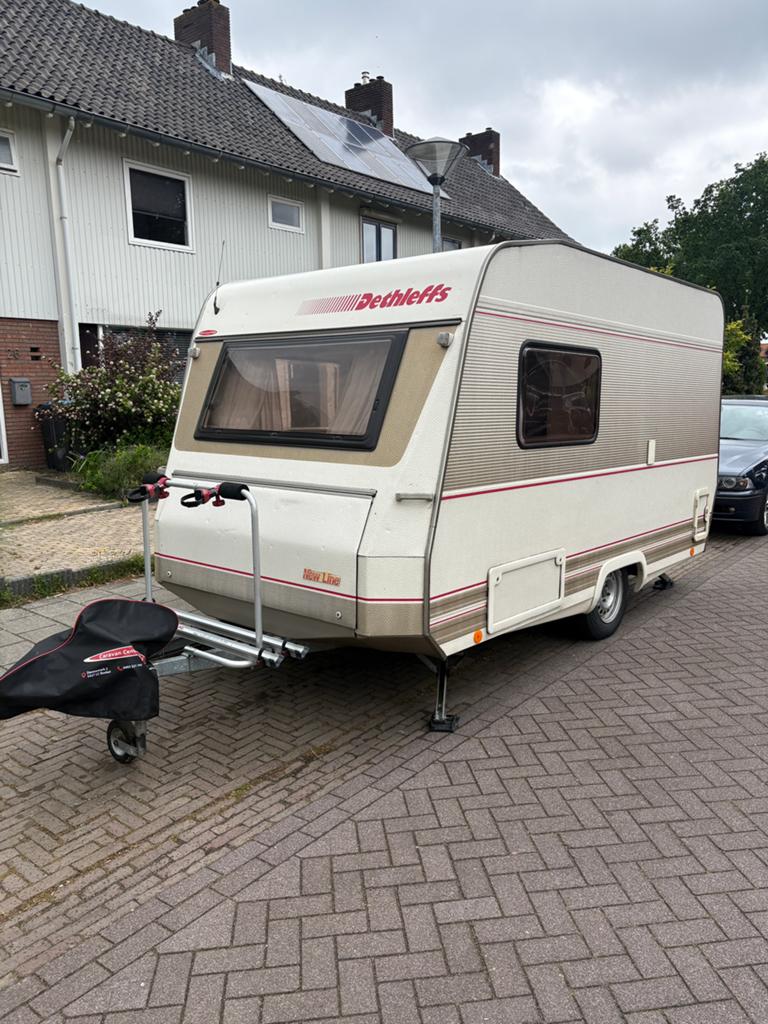 Dethleffs new line, groot bed, lichtgewicht caravan, Caravans en Kamperen, Reservewiel, Tot en met 2, Particulier, Dethleffs