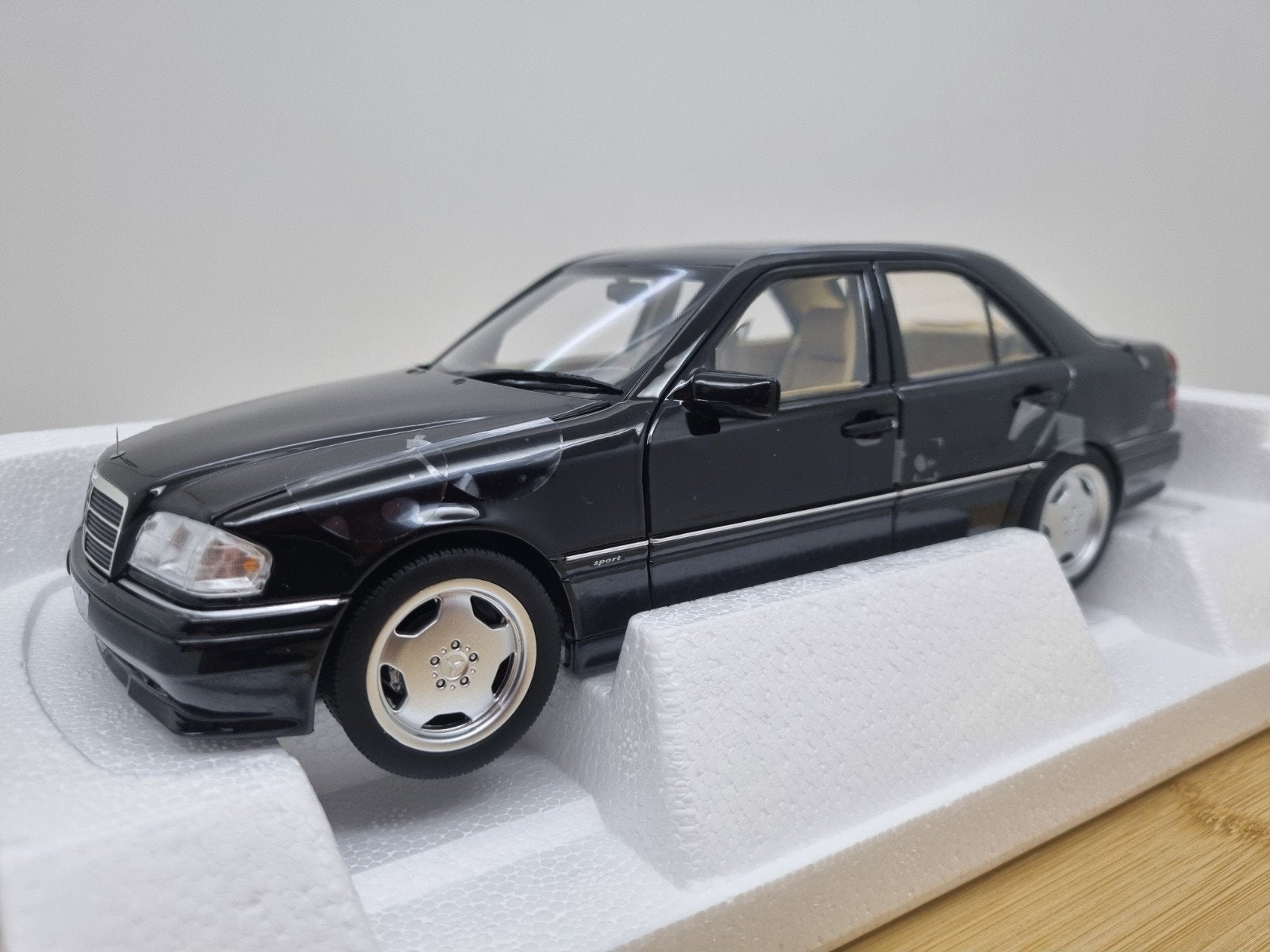 Uitverkoop! Norev Mercedes C-Klasse C36 AMG Obsidian Black, Nieuw, Norev, Ophalen of Verzenden, Amg