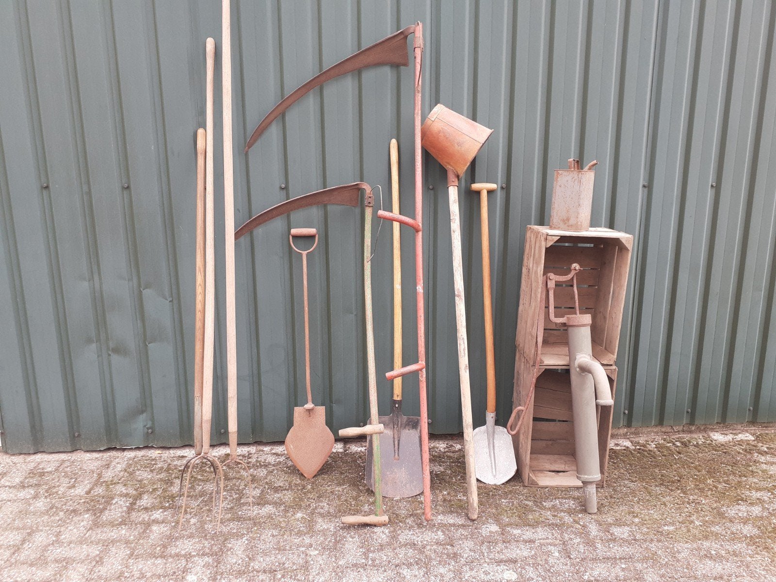 boerderij gereedschap, Ophalen