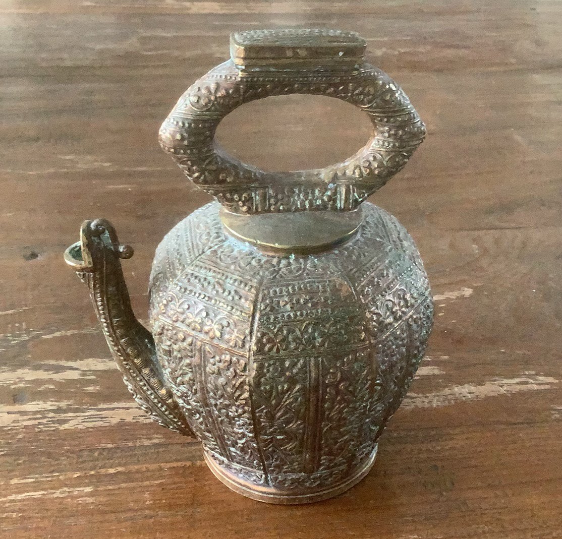 Zeldzame antieke waterkan (Minangkabau) - Sumatra Indonesië, Ophalen of Verzenden, Brons
