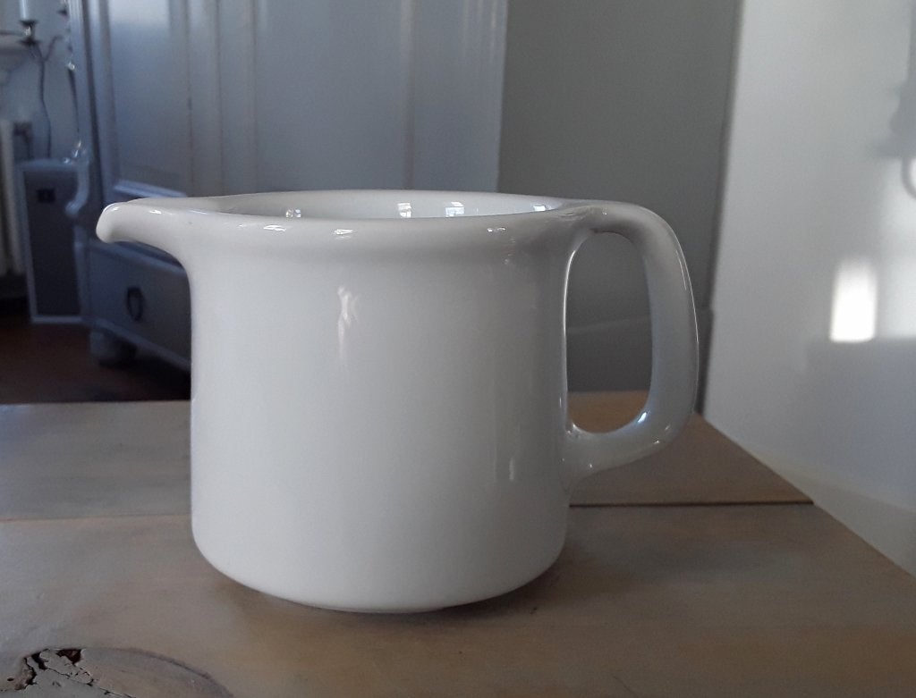 Bavaria Bauscher Weiden melkkan - witte porselein - melkkann, Kan, Gebruikt, Vintage, Ophalen of Verzenden