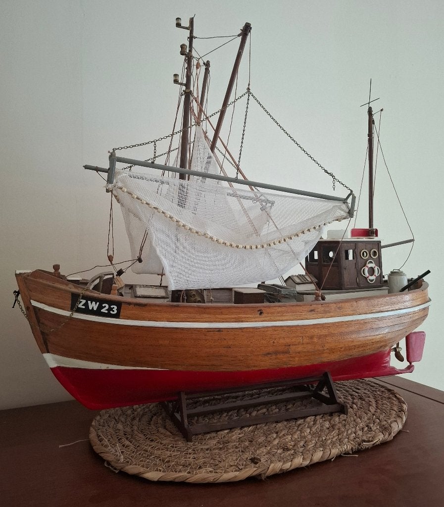 model vis kotter schip boot, Hobby en Vrije tijd, Ophalen, Gebruikt